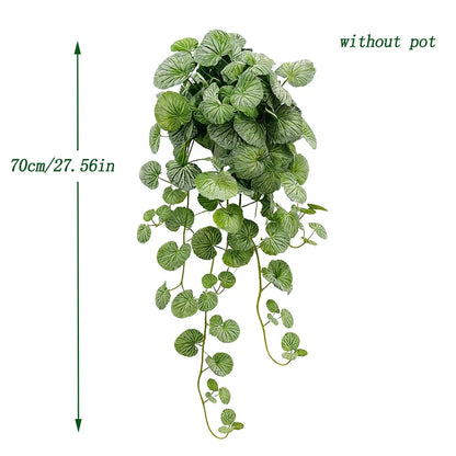 Artificial Begonia Vine - Silk Hanging Magnolia Leaf Garland for Home, Garden & Wall Decor