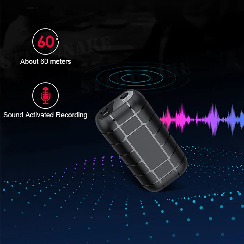 Mini Voice Activated Digital Recorder – Portable 500-Hour Professional Sound Dictaphone, Small Audio Recording Device