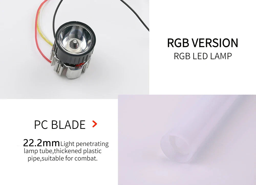 RGB Metal Lightsaber Laser Sword Toy — Rechargeable RGB Light Saber & K-Pop Lightstick