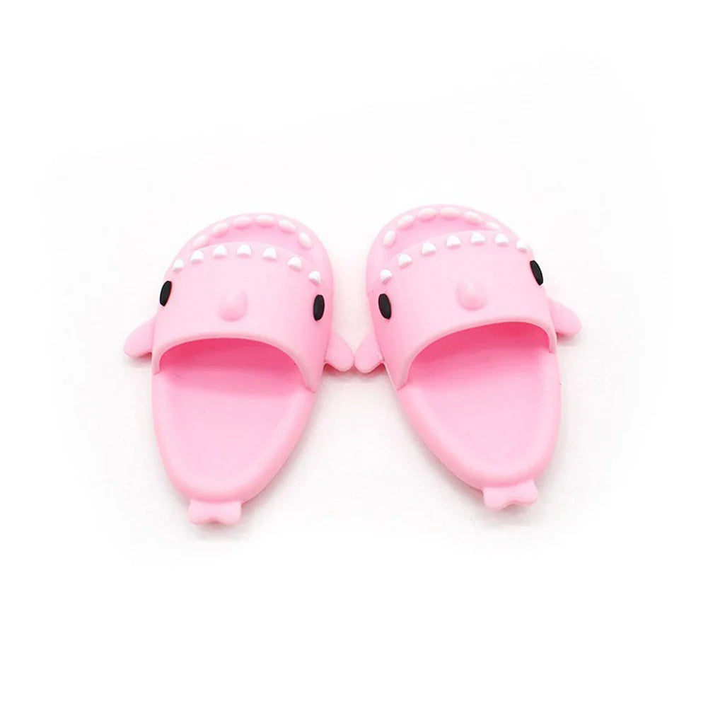 17cm Labubu Doll Shark Slippers — Fun & Stylish Casual Shoes for Dolls (Shoes Only)