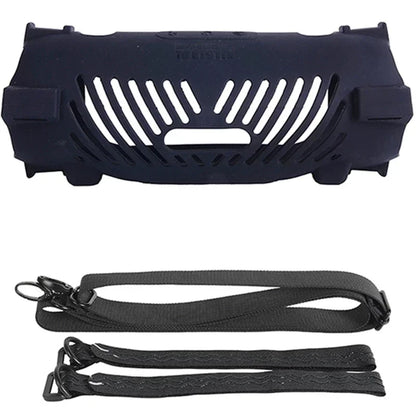 Silicone Case for JBL Charge 6 - Soft Protective Cover with Strap & Carabiner