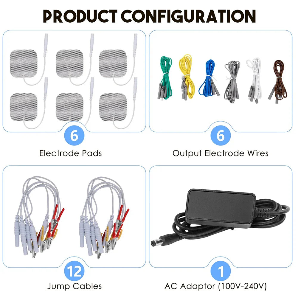 TENS Acupuncture Muscle Stimulator – Neuromuscular Massager for Pain Relief & Acupoint Stimulation, Home Use