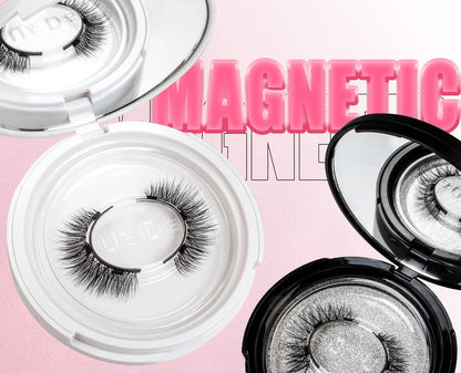 Vipuda Magnetic Eyelashes – Reusable Thick False Lashes with Magnets & Tweezer, Soft Eyelash Extensions