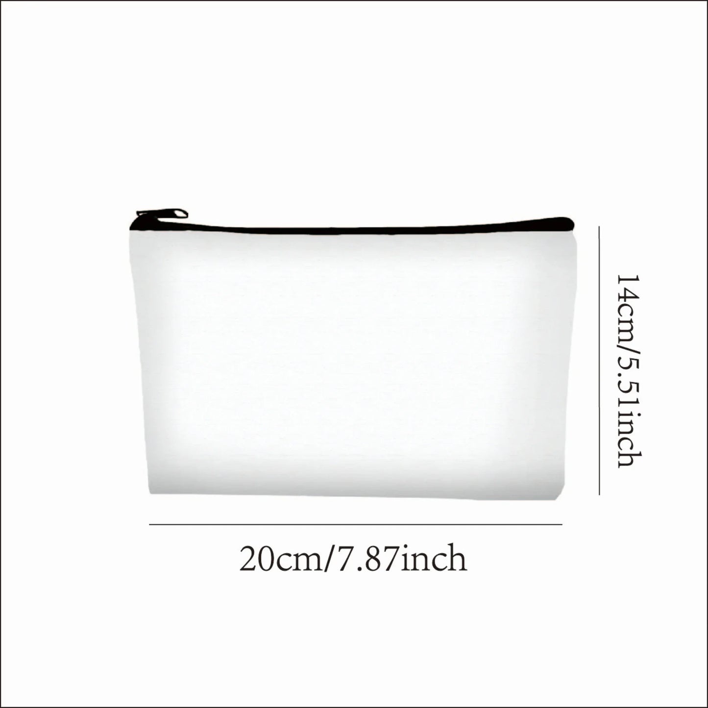 Chic Canvas Cosmetic Pouch – Durable Travel Makeup Organizer & Stylish Gift for Teachers