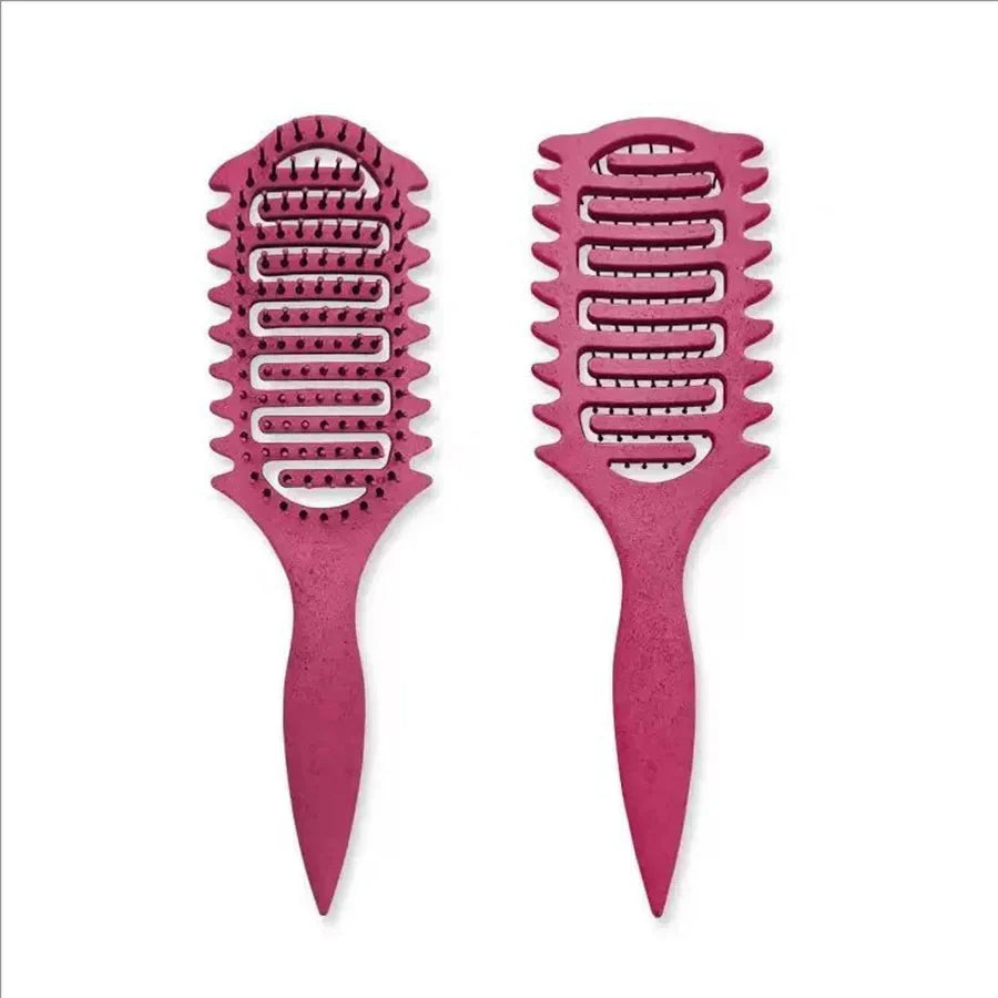 Curl Define Styling Brush - Hollow Detangling Comb for Wet Curly Hair Shaping & Styling