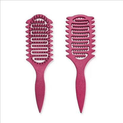Curl Define Styling Brush - Hollow Detangling Comb for Wet Curly Hair Shaping & Styling
