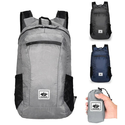 20L Lightweight Portable Outdoor Hiking Backpack: Foldable Waterproof Ultralight Pack for Women & Men Traveling Hiking