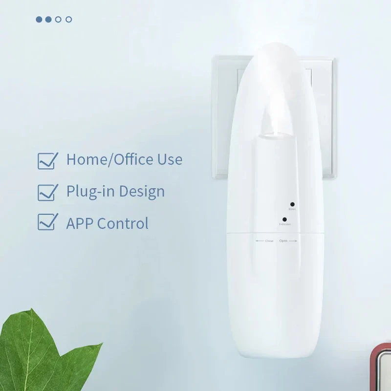 Smart Aroma Essential Oil Diffuser – Bluetooth APP Control, Plug-In Wall Scent Machine for Home & Office Air Freshening