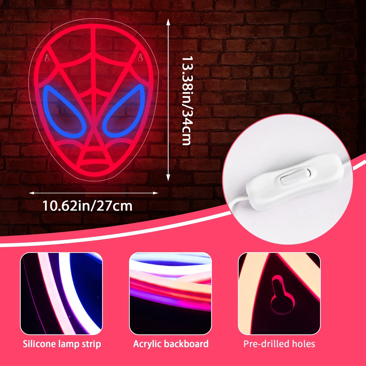USB-Powered LED Neon Sign — Wall Decor for Bedroom, Game Room, Bar, Pub, and Club Light-Up Signs