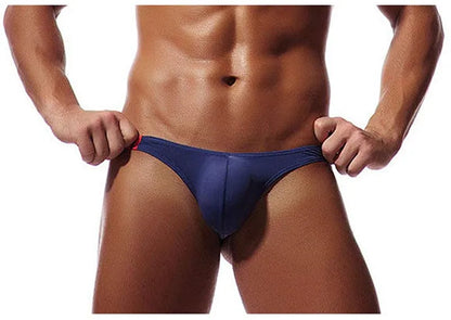 Men’s Breathable Low Cut Briefs – Soft Stretch Skin-Friendly Sexy Thong Underwear for Daily Comfort Fit