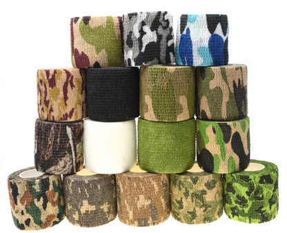 4.5m x 5cm Camouflage Stealth Tape - Waterproof Outdoor Camo Wrap for Hiking, Camping and Hunting, 1 Roll