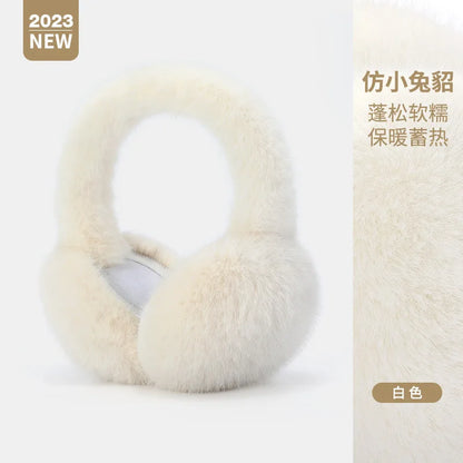 Maikun Thermal Earmuffs for Autumn & Winter - Thickened Cycling Ear Bags Imitation Rabbit Marten Ear Warmers