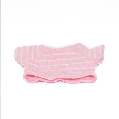 17cm Labubu Doll Clothes Set - Macaron Overalls with Color-Matched Accessories for Dolls