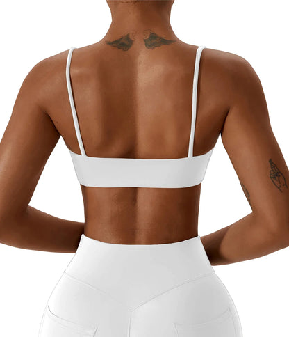 Soft Cross Back Sports Bra - High Quality Women’s Yoga Fitness Top for Running Workout and Activewear