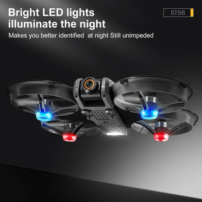 S156 GPS Foldable Drone – 8K Dual Camera, 5G WiFi, 360° Obstacle Avoidance, Brushless Motor FPV Quadcopter Toy