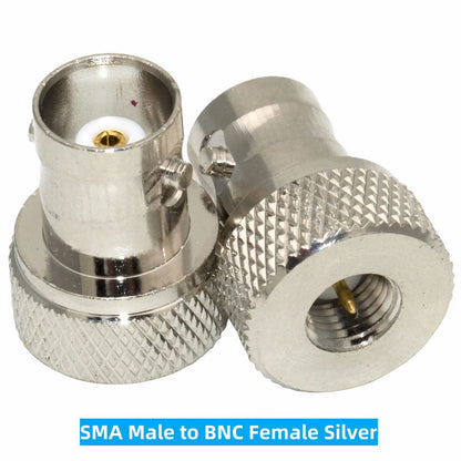 Black BNC Female to SMA Female Adapter – Antenna Connector for Baofeng UV-5R Series Radios (UV-5RA/5RB/5RC/5RD)