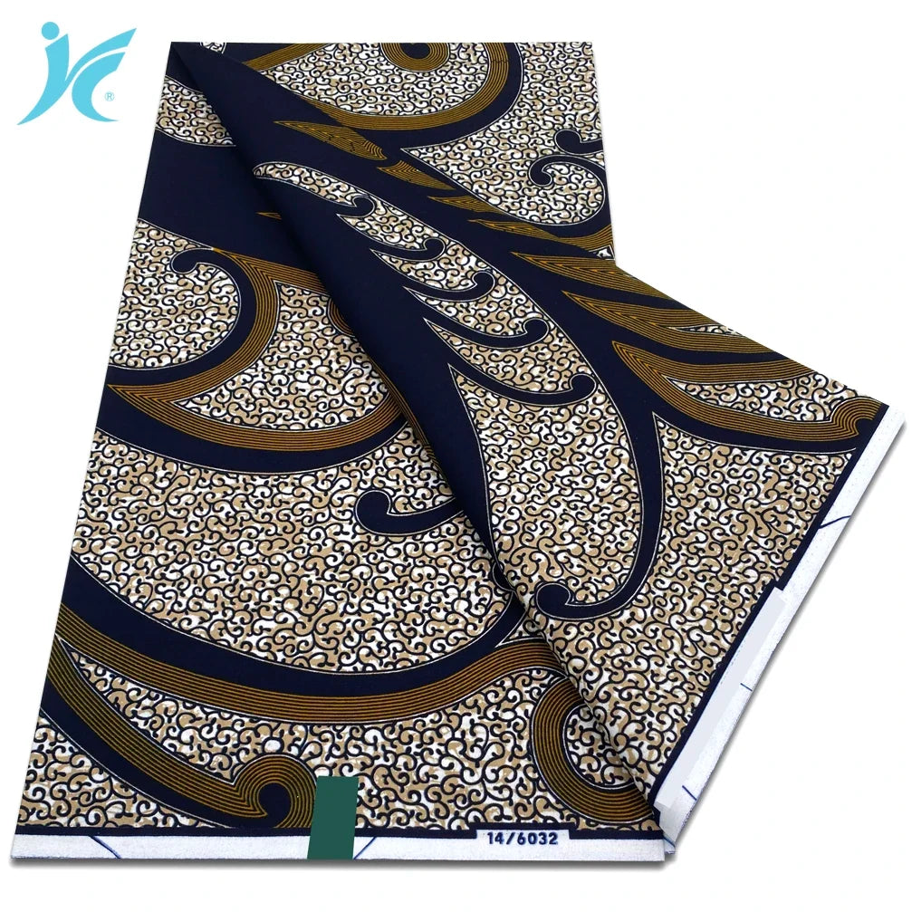 2026 African Real Wax Fabric - 100% Cotton Nigerian Ankara Dutch Batik Sewing Cloth