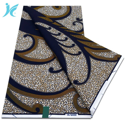 2026 African Real Wax Fabric - 100% Cotton Nigerian Ankara Dutch Batik Sewing Cloth