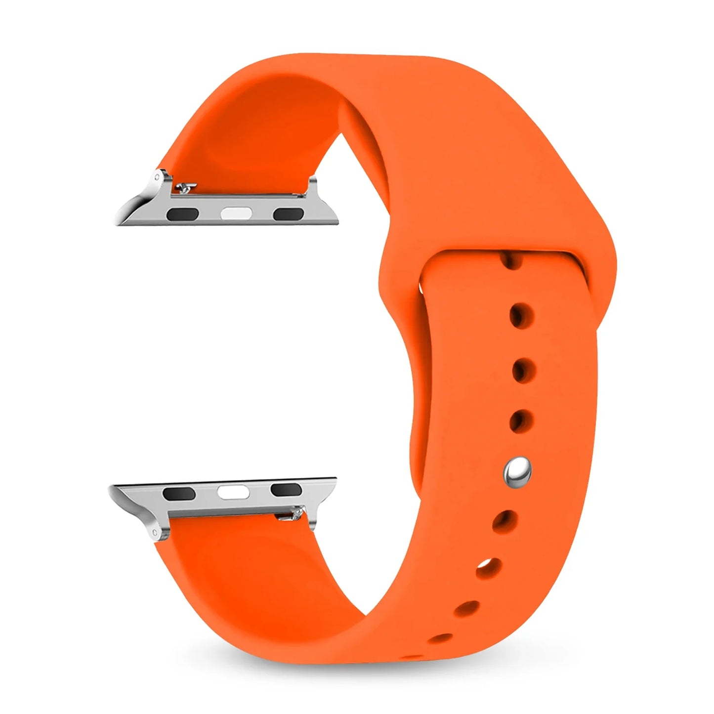Silicone Apple Watch Band Strap - Sport Replacement Bracelet for iWatch Series Ultra 2, 9, 8, 7, 6, SE 38mm-49mm