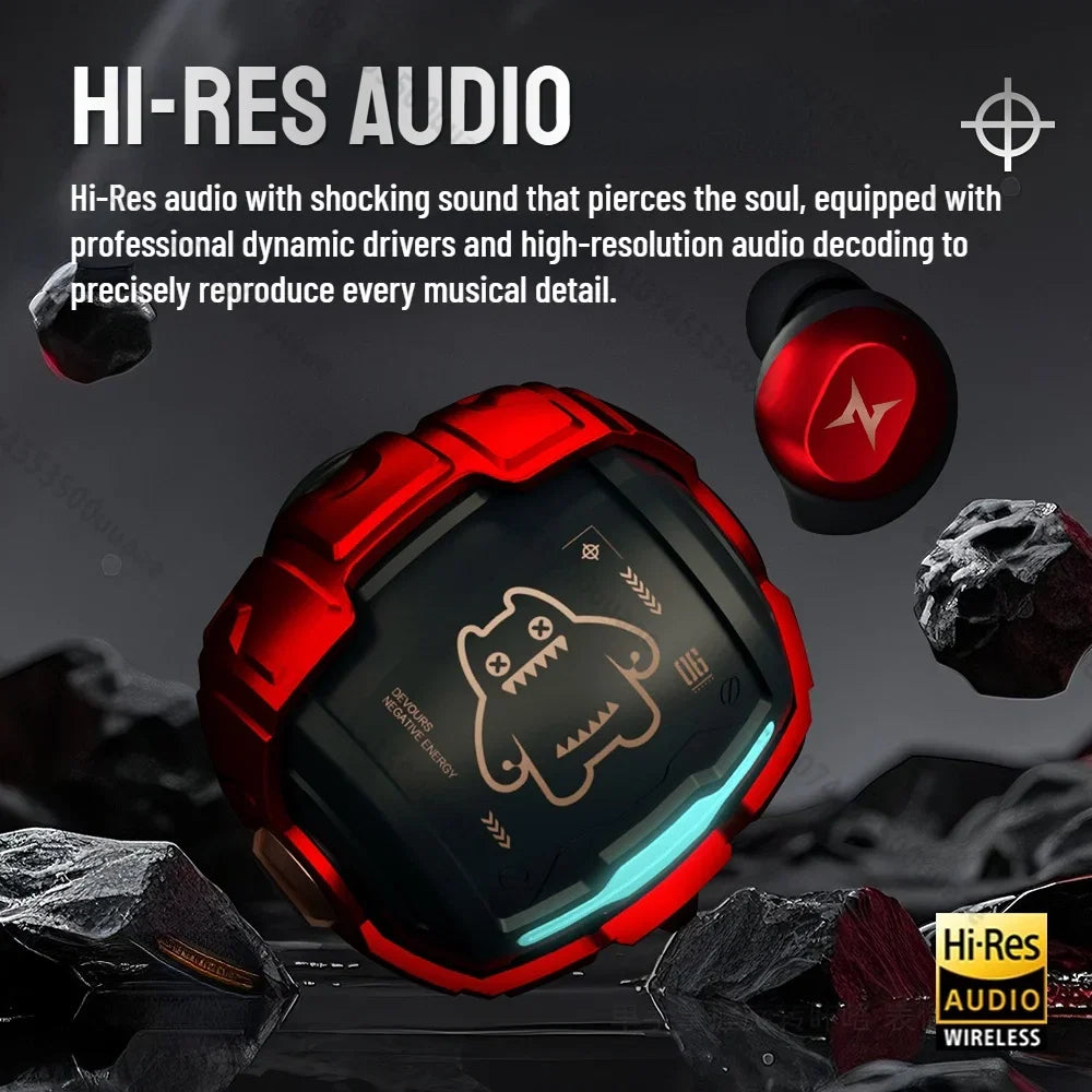 ZOMBIES CAT B12 Bean Wireless Earbuds - Bluetooth Sports Earphones with Deep Bass and Sport Lanyard