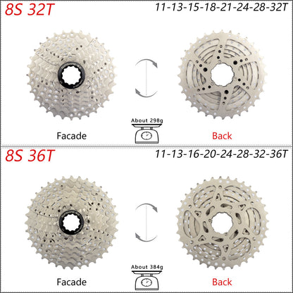 SUNSHINE Bicycle Cassette 8-12 Speed Freewheel - 32T to 52T Sprocket for Shimano/SRAM HG Flywheel