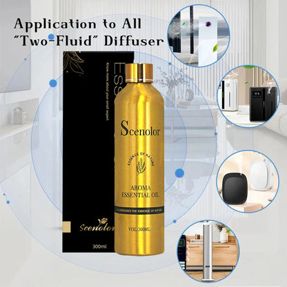 300ml CHXNEL COCQ Aromatherapy Oil Diffuser – Romantic Essential Oil Air Purifier for Home & Car, Perfume Scent Oasis