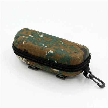 Camouflage Outdoor Sports Glasses Case – Thickened Zipper Sunglasses Storage Box, Anti-Stress & Military Portable