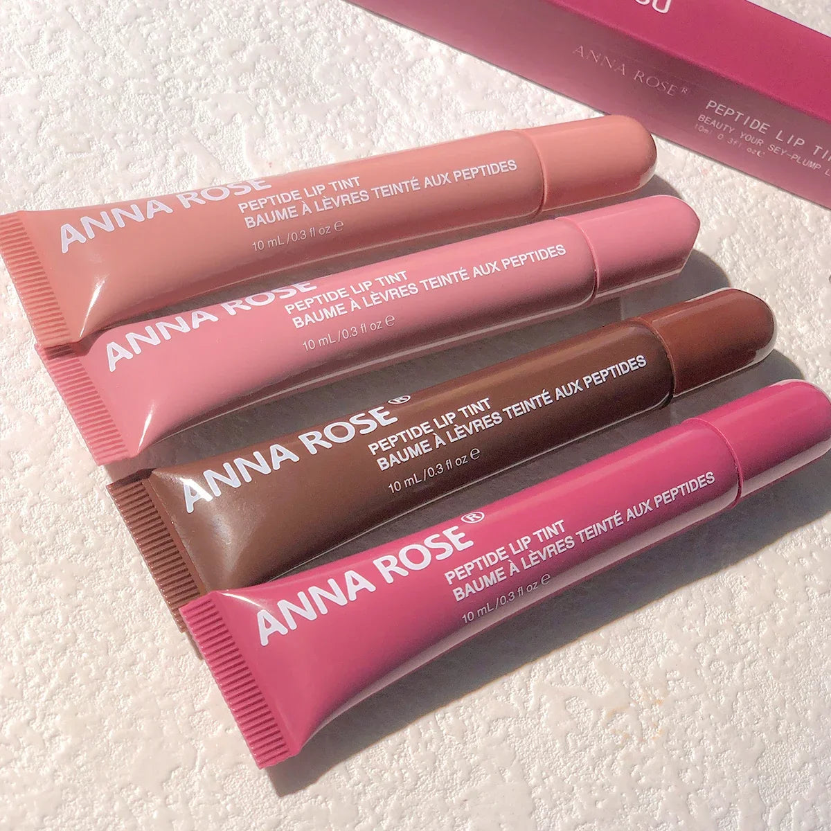 4-Color Lip Balm Set – Long-Lasting Moisturizing Gel with Coffee & Raspberry Lip Care Essence, Perfect Valentine’s Day Gift