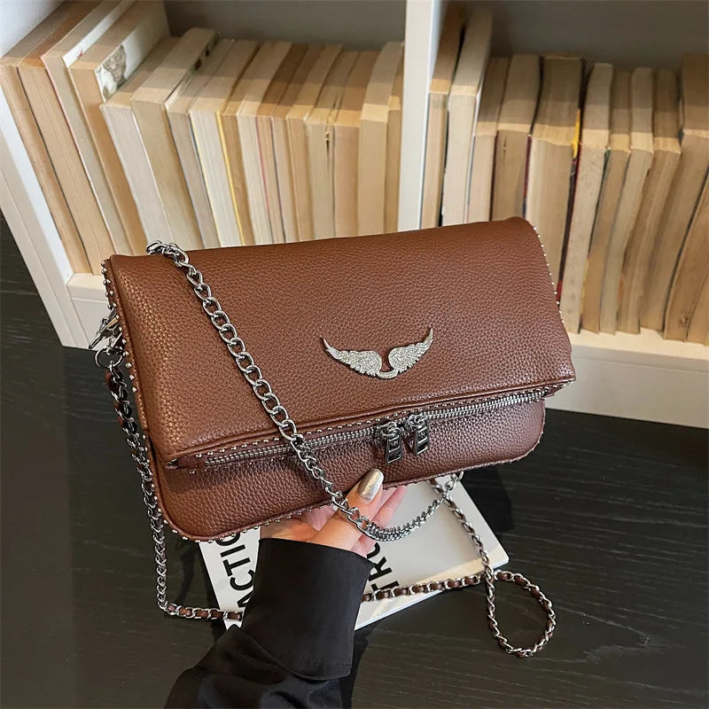 Women's Luxury Square Chain Bag - 2026 Fashionable Vintage Shoulder Messenger Purse