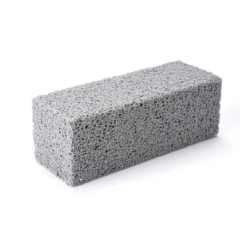 BBQ Grill Cleaning Pumice Brick Brush – Heavy Duty Barbecue Rack Scrubber for Outdoor Kitchen Grill Grease & Residue Removal
