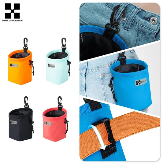 Portable Dog Training Treat Bag - Small Combination Waist Pouch for Puppy Snacks, Leash Walks & Outdoor Pet Training