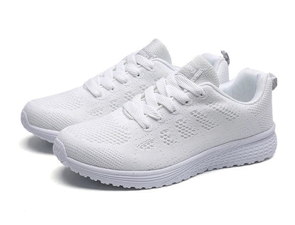 New Women's Lace-Up Flats – Casual Sneakers, Soft & Comfortable, Plus Size Available