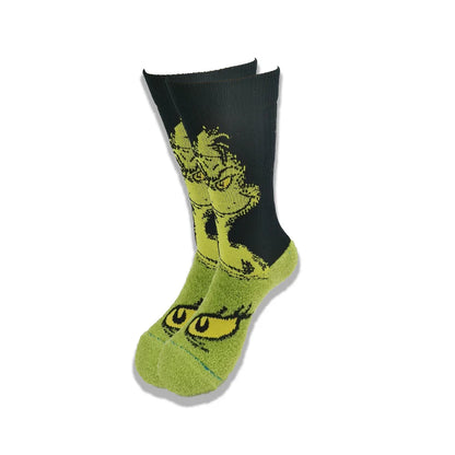 Men's Cartoon Character Crew Socks - Fun Novelty Cotton Casual Socks
