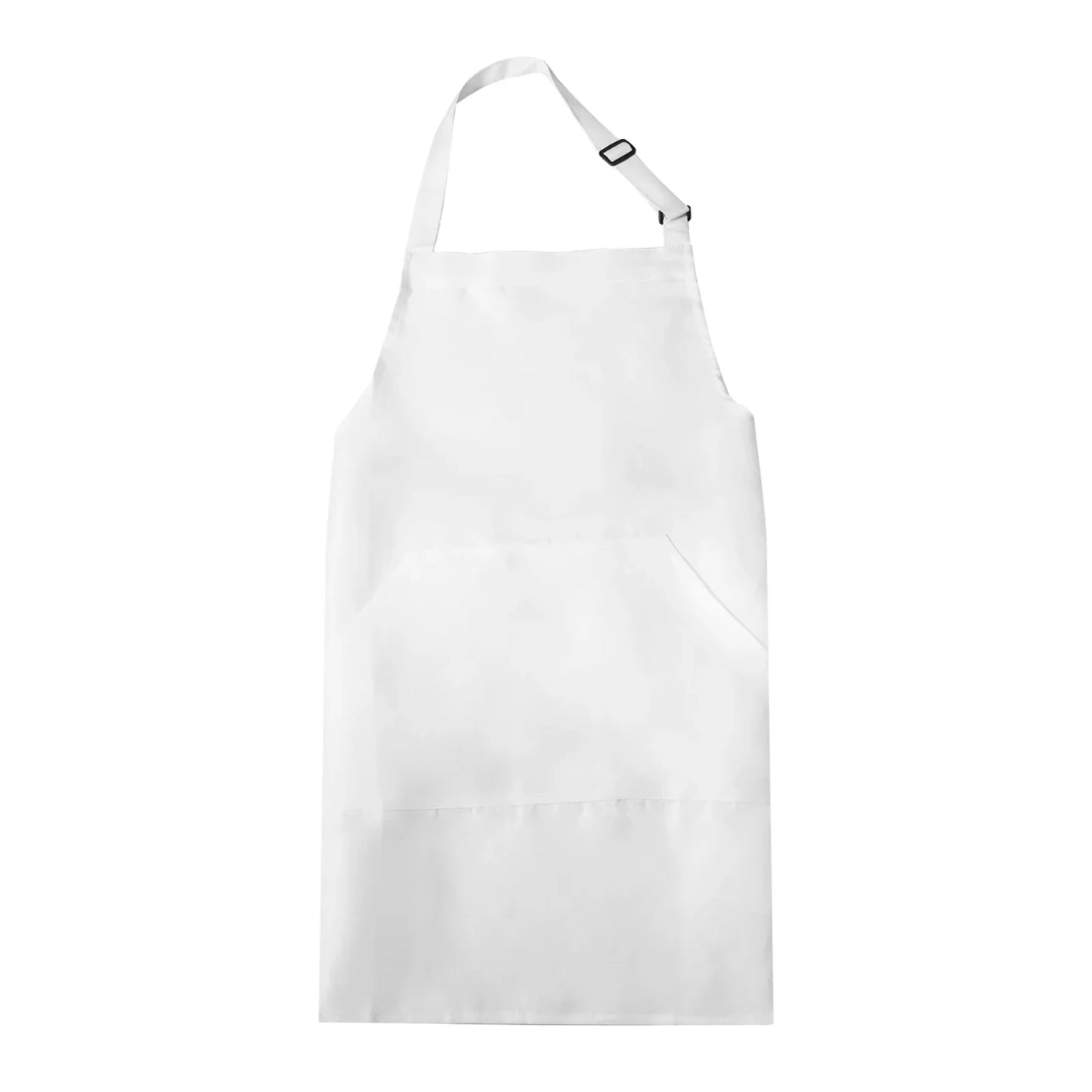 Adjustable Waterproof Kitchen Apron with 2 Pockets – 82x68cm Chef Bib for Men & Women, Navy Blue