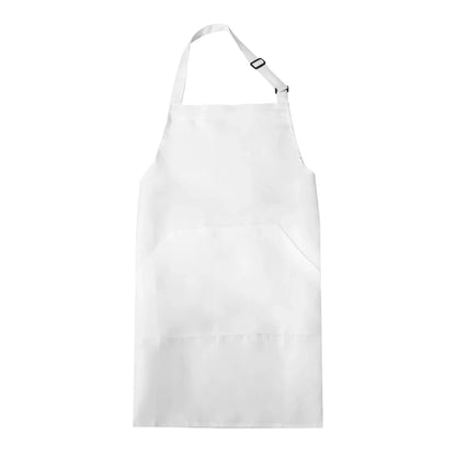 Adjustable Waterproof Kitchen Apron with 2 Pockets – 82x68cm Chef Bib for Men & Women, Navy Blue