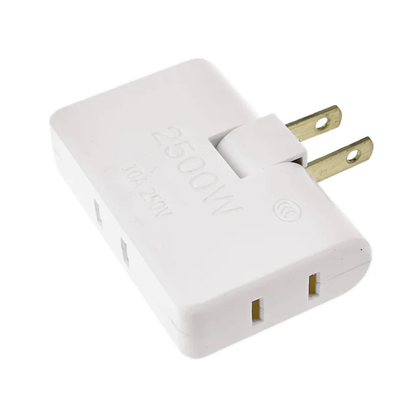 4-in-1 US Wall Outlet Extension Adapter - 180° Rotating Plug for Travel and Portable Power Use in Mexico and Canada