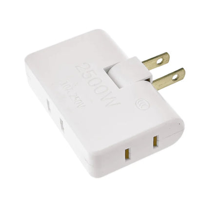 4-in-1 US Wall Outlet Extension Adapter - 180° Rotating Plug for Travel and Portable Power Use in Mexico and Canada