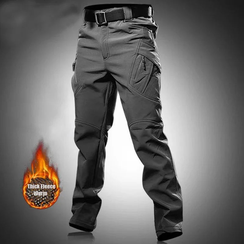 Men’s Fleece Softshell Cargo Pants M–5XL – Winter Outdoor Hiking, Fishing, Climbing & Camping Tactical Trousers
