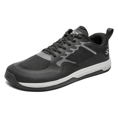 HOBIBEAR Unisex Walking Sneakers – Lace-Up Hiking & Running Shoes for Men & Women, Outdoor Artificial Leather Sneakers
