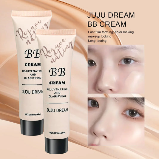 BB Cream & Isolation Liquid Foundation – Moisturizing, Oil-Control, Long-Lasting Makeup for Dry Skin, No Powder Finish