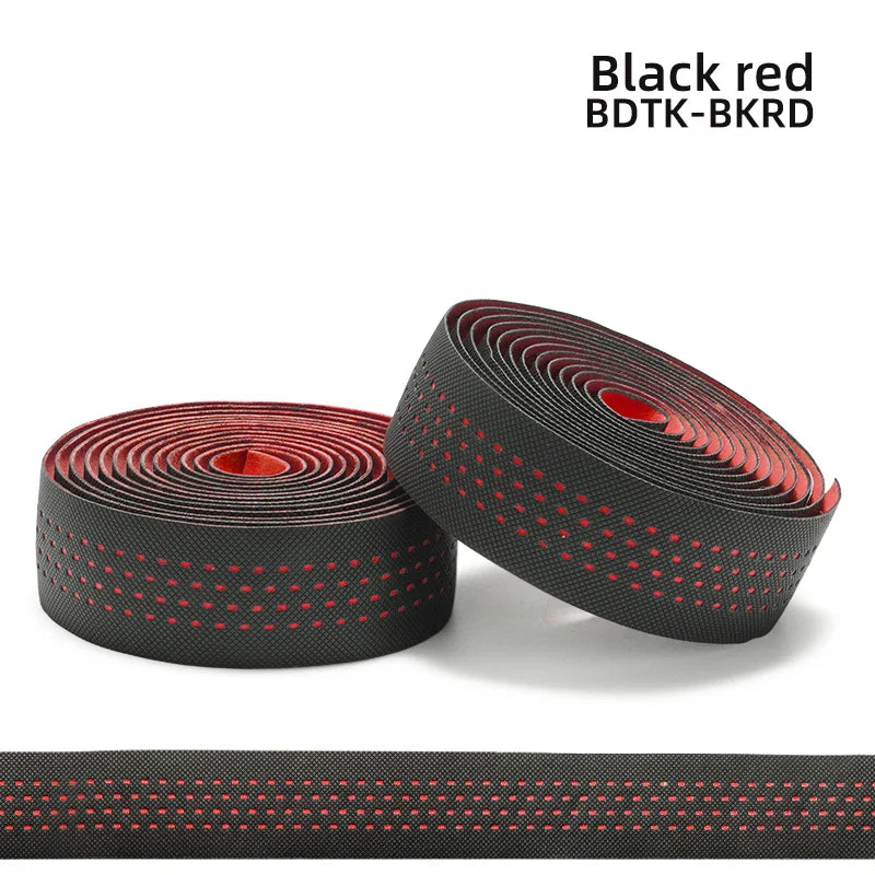 ROCKBROS Bicycle Handlebar Tape – Non-Slip Shock-Absorbing Curved Bar Straps for Road Bikes