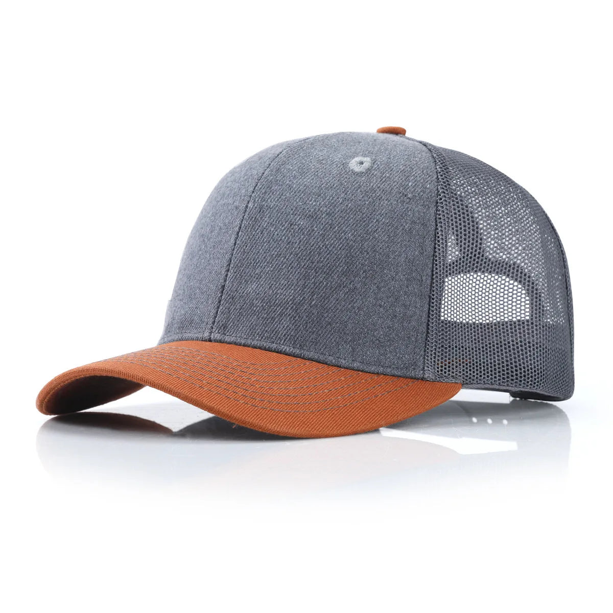 Custom Logo Snapback Hat - Embroidered Mesh Sports Cap for Men & Women, Adjustable Baseball Cap