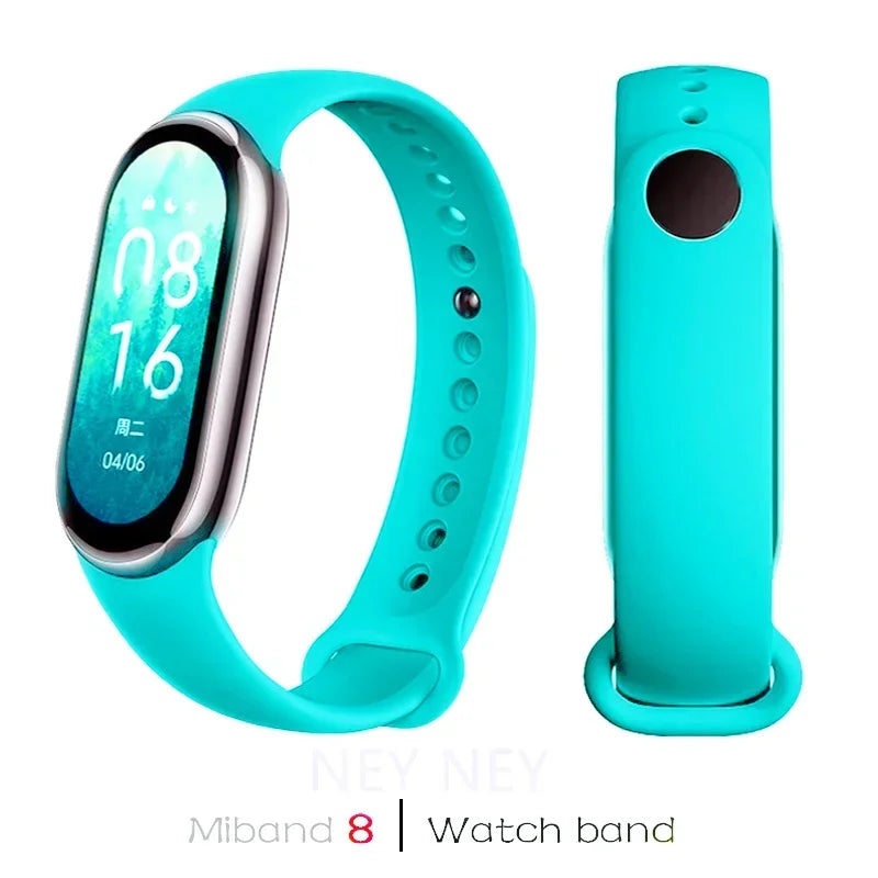 Waterproof Silicone Sport Strap for Xiaomi Mi Band 9/8/NFC – Replacement Smart Bracelet Accessory