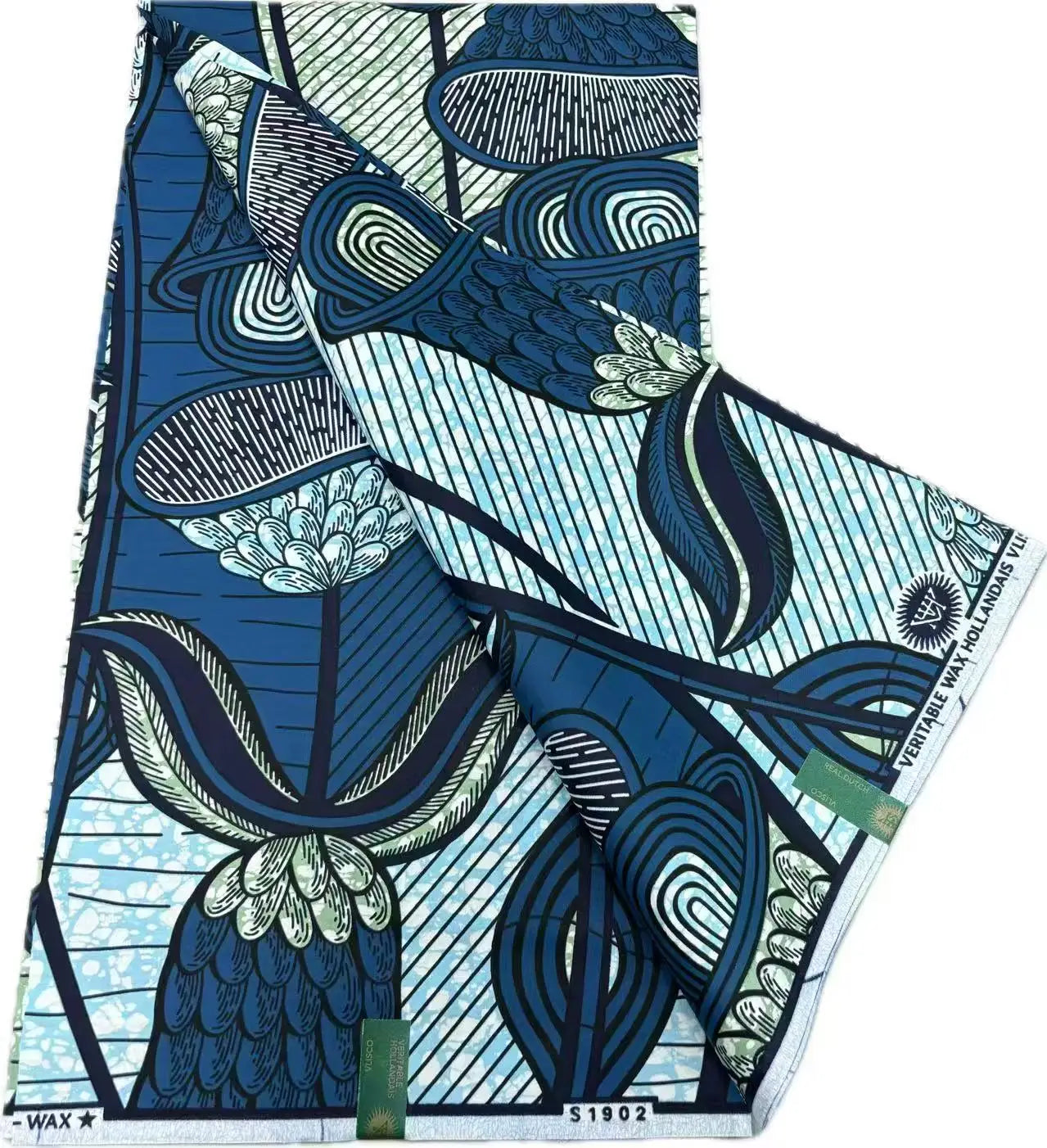 African Ankara Wax Print Fabric - 100% Cotton Batik Material for Sewing & Wholesale 6 Yards