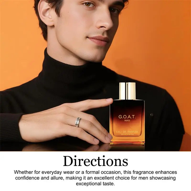 Classic High-End Men’s Perfume — Long-Lasting Eau De Parfum with Sandalwood & Vanilla, Fresh Captivating Scent for Couples & Dates