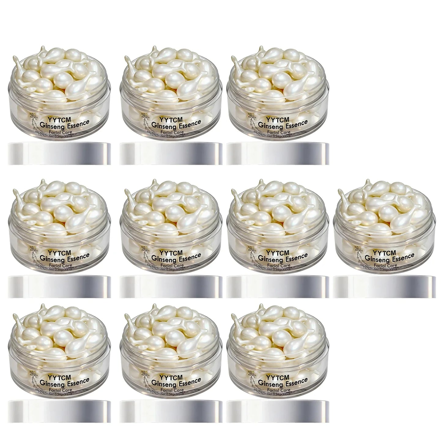 Ginseng Essence Capsules - Moisturizing Firming Serum with Retinol, Niacinamide & Vitamin E
