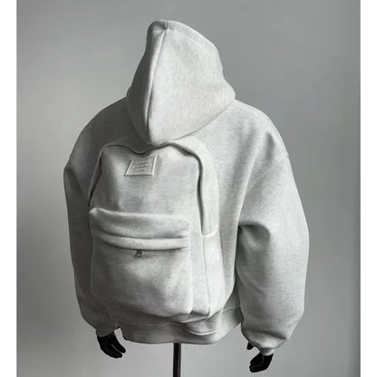 Autumn/Winter Y2K Hoodie – Oversized 3D Backpack Streetwear for Men