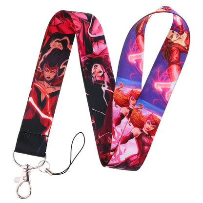Cartoon Credential Holder Keychain – Cool Lanyard for Key, ID Card, Gym Badge & Cosplay Gift