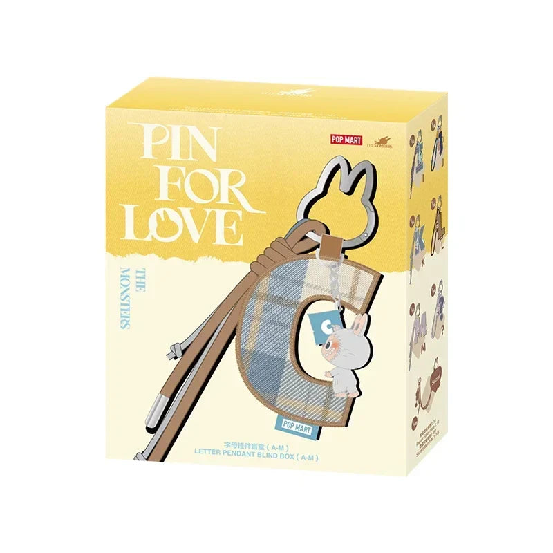 POP MART The Monsters Pin for Love – Letter Pendant Blind Box Mystery Toy, Anime Figure Ornament Gift