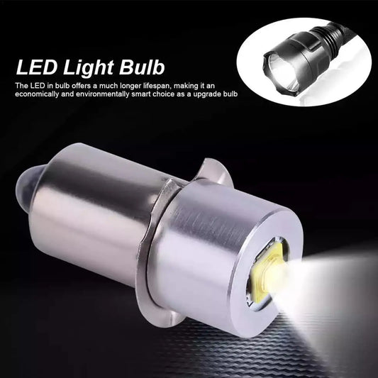 P13.5S E10 BA9S LED Flashlight Bulb - 5W White Upgrade Replacement Lamp for Maglite Torches DC6V-24V
